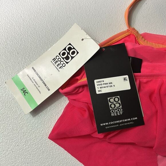 New COCO REEF tankini swimsuit top 34C - Picture 4 of 4